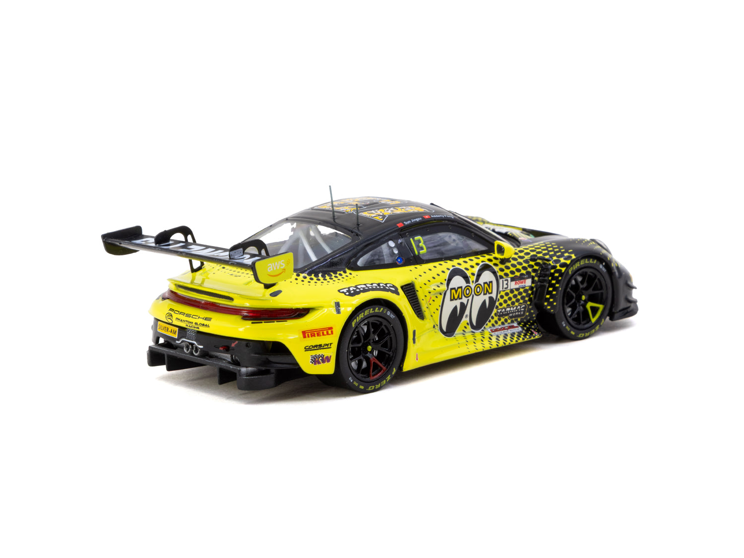 1/43 Porsche 911 GT3 R GT World Challenge Asia 2025 Fuji #13 Phantom Global Racing - Tarmac Works x iXO Models HOBBY43