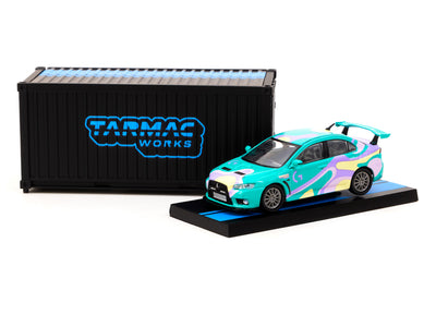 1/64 Mitsubishi Lancer Evo X Logitech G NEXT DIMENSION with Container - Logitech Special Edition - Tarmac Works HOBBY64
