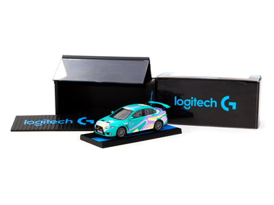 1/64 Mitsubishi Lancer Evo X Logitech G NEXT DIMENSION with Container - Logitech Special Edition - Tarmac Works HOBBY64