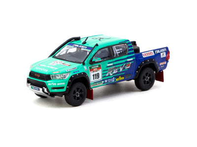 1/64 Toyota Hilux AXCR 2017 with Truck Packaging - Tarmac Works HOBBY64