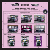 Tarmac Works 1/64 Audi R8 LMS GT3 evo II Macau GT Cup - FIA GT World Cup 2024 #10 with Tarmac Cards Combo Set - HOBBY64