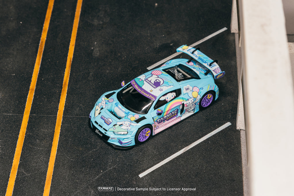 Tarmac Works 1/64 Audi R8 LMS GT3 evo II Macau GP 2025 Presentation Cinnamoroll - Macau GP Special Edition - HOBBY64