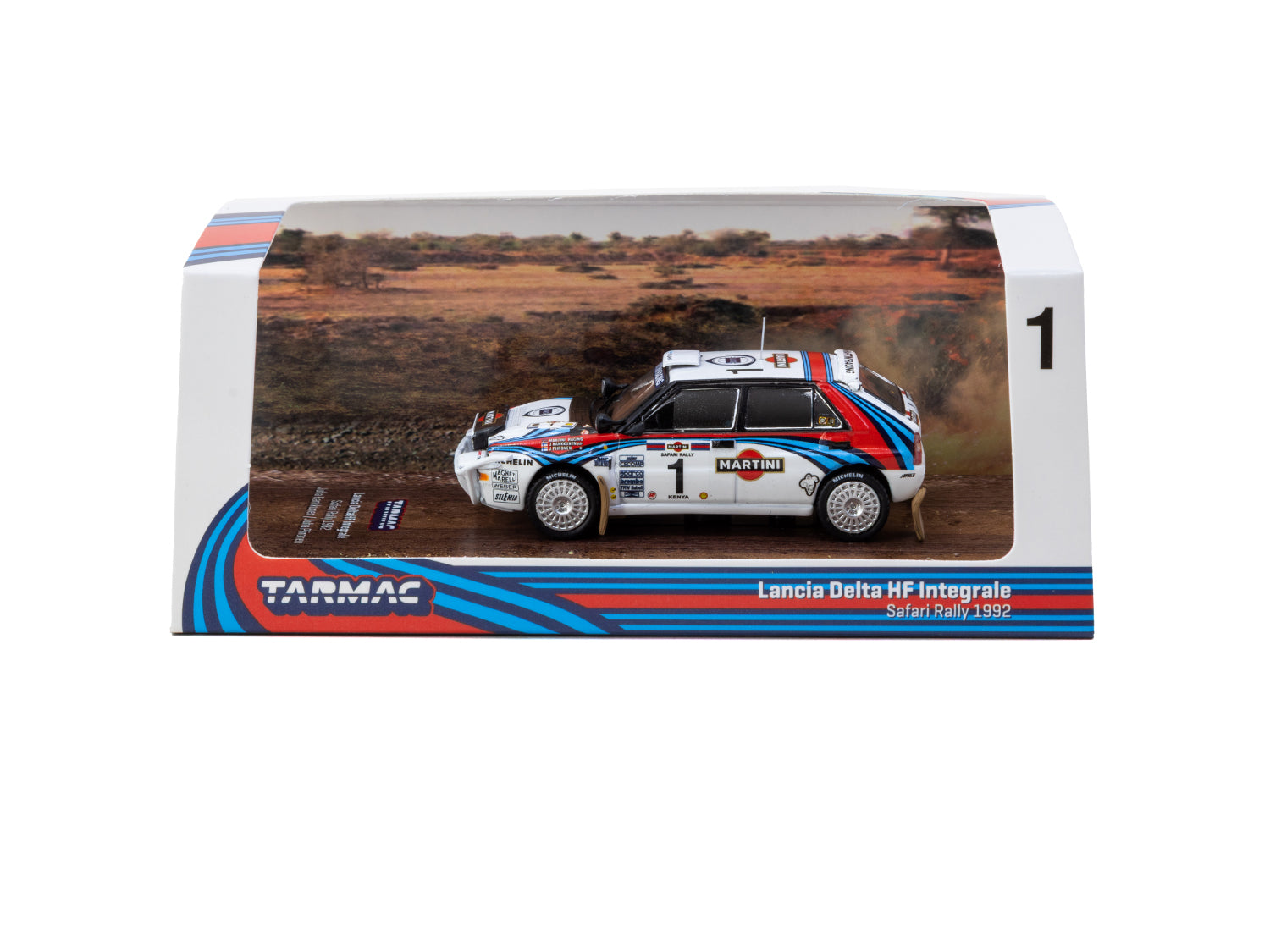 1/64 Lancia Delta HF Integrale Safari Rally 1992 #1 - Tarmac Works HOB