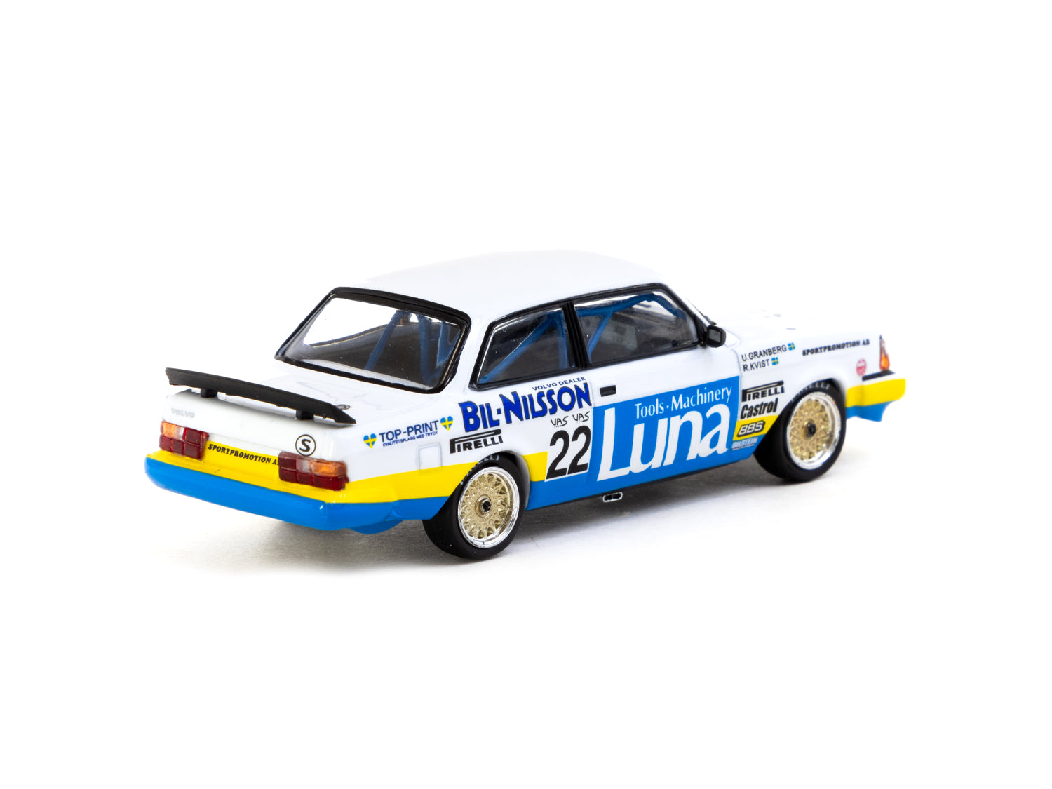 1/64 Volvo 240 Turbo ETCC Zolder 1984 Winner Ulf Granberg / Robert L. Kvist #22 - Tarmac Works HOBBY64