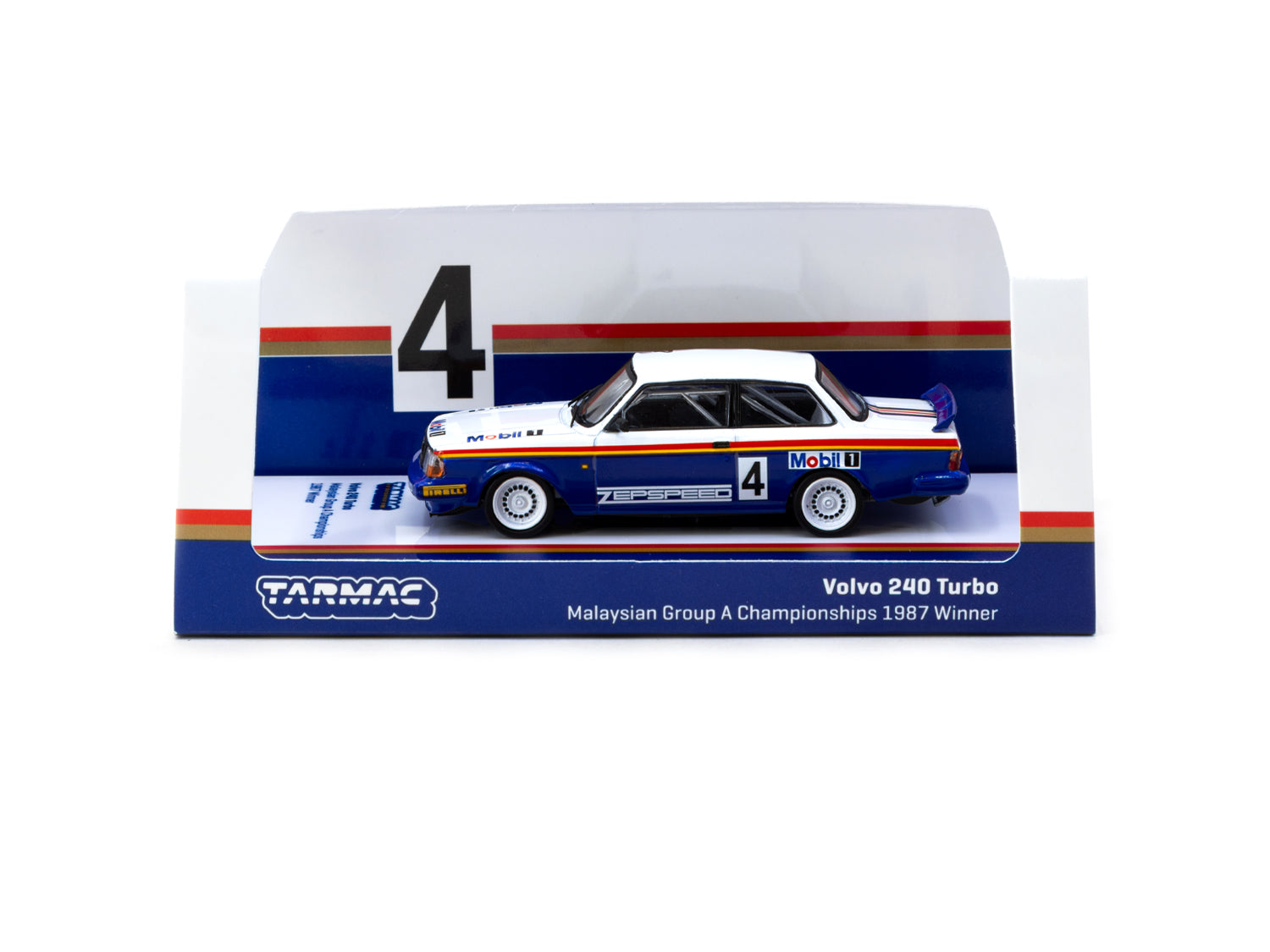 1/64 Volvo 240 Turbo Malaysian Group A Championships 1987 #04 Winner - Tarmac Works HOBBY64