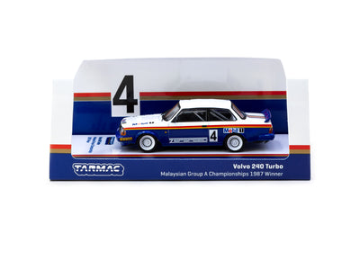 1/64 Volvo 240 Turbo Malaysian Group A Championships 1987 #04 Winner - Tarmac Works HOBBY64