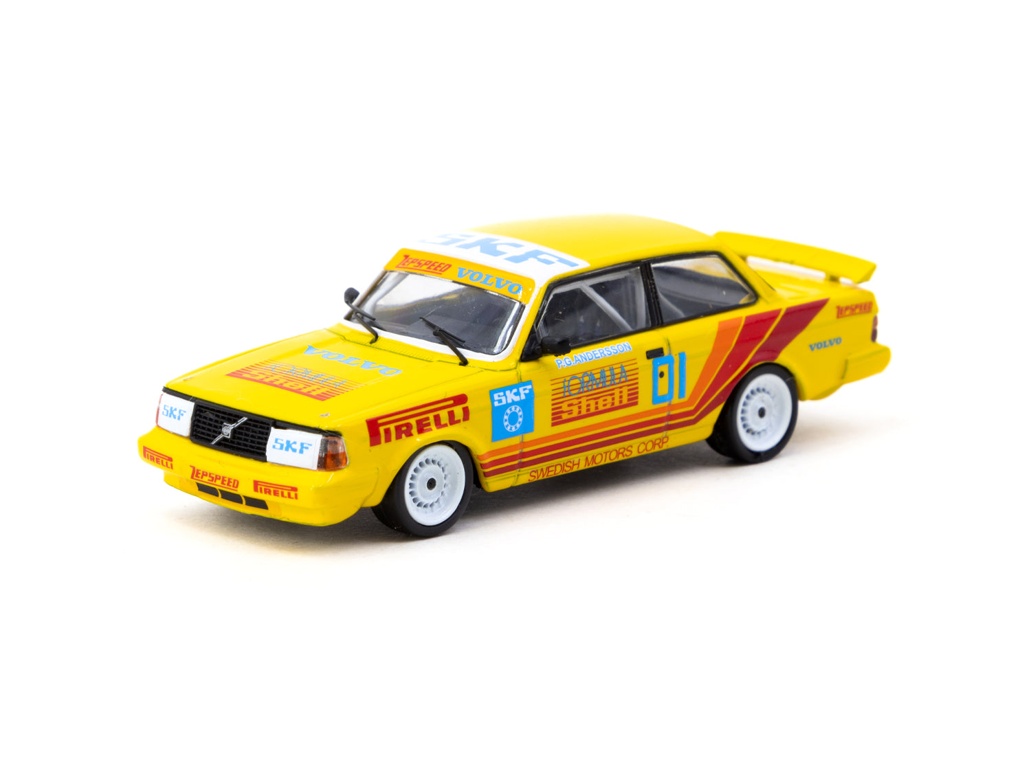 1/64 Volvo 240 Turbo Thai Group A Championship Bira Circuit Pattaya Winner 1988 #1 - Tarmac Works HOBBY64