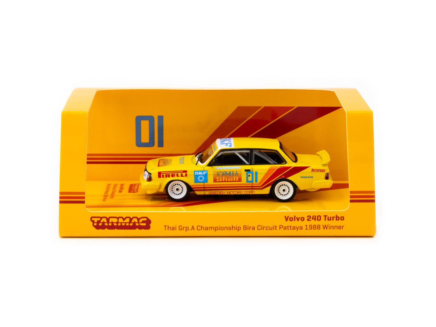 1/64 Volvo 240 Turbo Thai Group A Championship Bira Circuit Pattaya Winner 1988 #1 - Tarmac Works HOBBY64