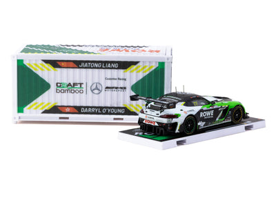 1/64 Mercedes-AMG GT3 GT World Challenge Asia 2025 - Beijing Season Finale Craft-Bamboo Racing #77 with Container - Craft-Bamboo Racing Special Edition - Tarmac Works HOBBY64