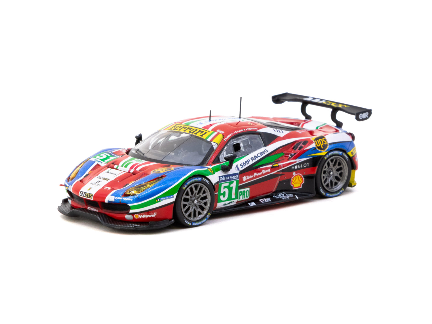1/64 Ferrari 488 GTE 24h of Le Mans 2016 #51 - Tarmac Works X iXO Models HOBBY64