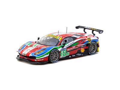 1/64 Ferrari 488 GTE 24h of Le Mans 2016 #51 - Tarmac Works X iXO Models HOBBY64
