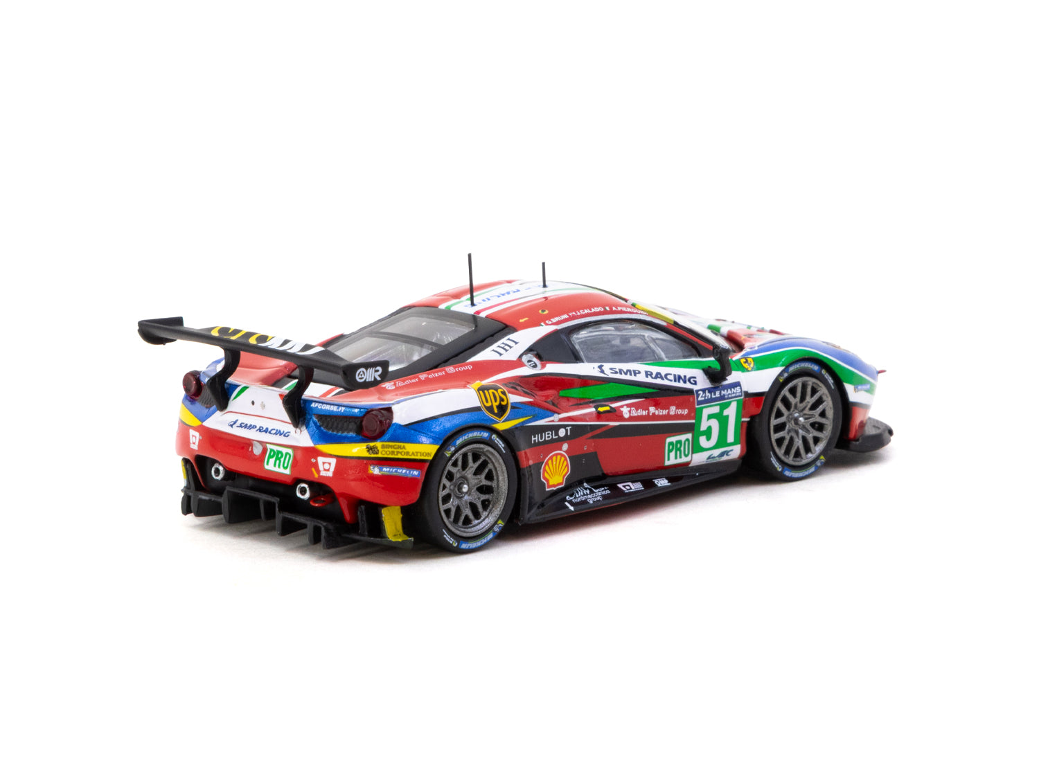 1/64 Ferrari 488 GTE 24h of Le Mans 2016 #51 - Tarmac Works X iXO Models HOBBY64