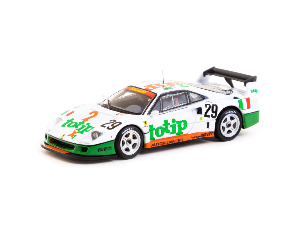 Tarmac Works X iXO Models 1/64 Ferrari F40 LM 24h of Le Mans 1994 #29 - HOBBY64