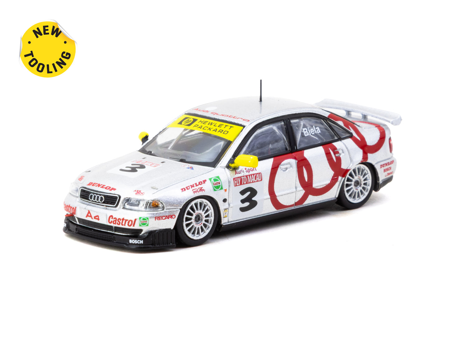 1/64 Audi A4 Quattro Macau Guia Race 1996 Winner #3 - Tarmac Works HOBBY64