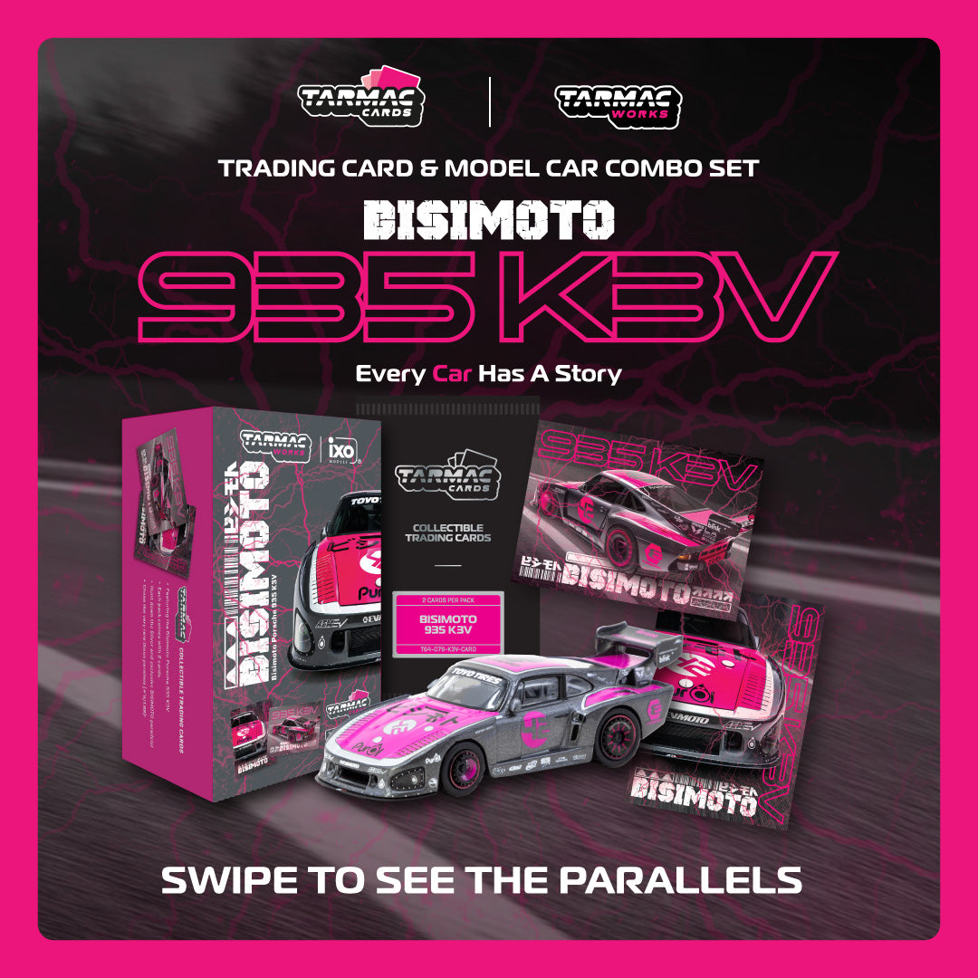 1/64 Bisimoto Porsche 935 K3V with Tarmac Cards Combo Set - Tarmac