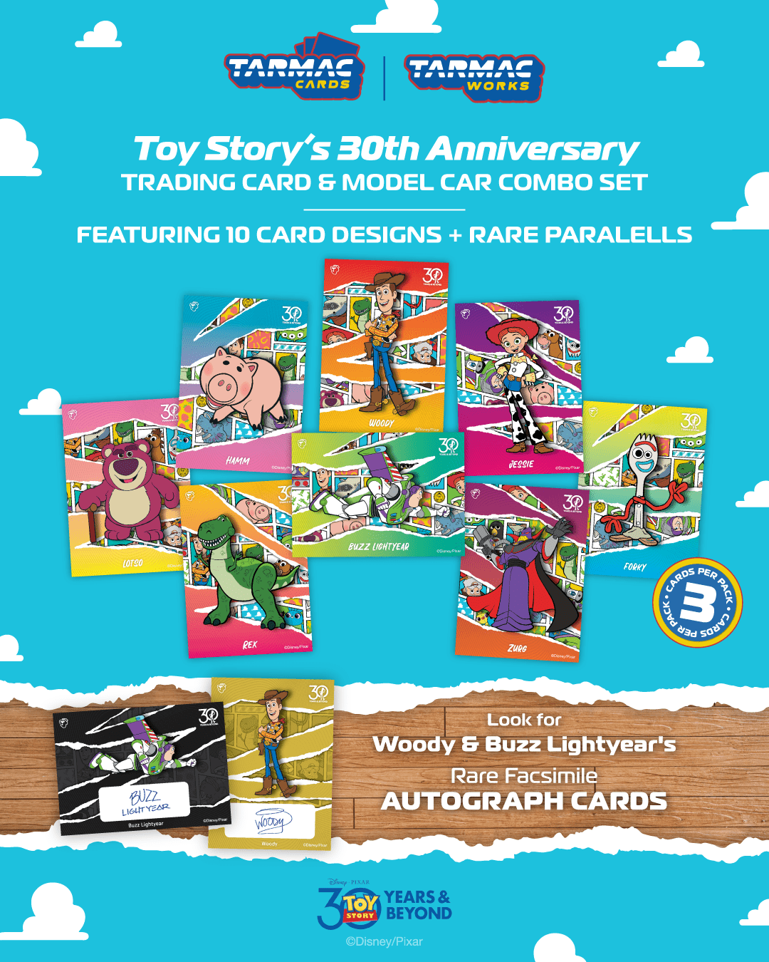 1/64 Pandem Toyota GR Yaris Toy Story - 30th Anniversary with Tarmac Cards - Tarmac Works HOBBY64