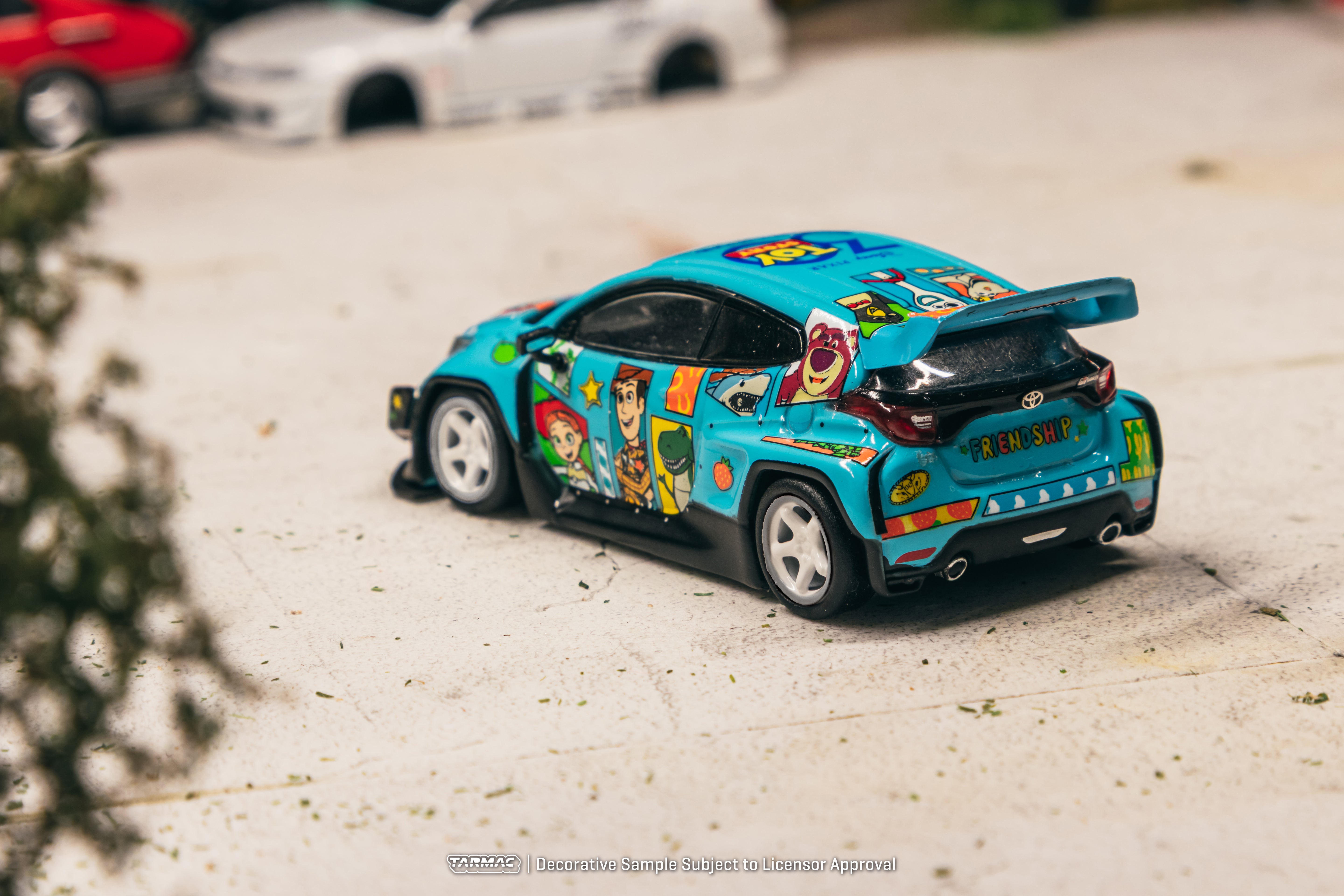 1/64 Pandem Toyota GR Yaris Toy Story - 30th Anniversary with Tarmac Cards - Tarmac Works HOBBY64