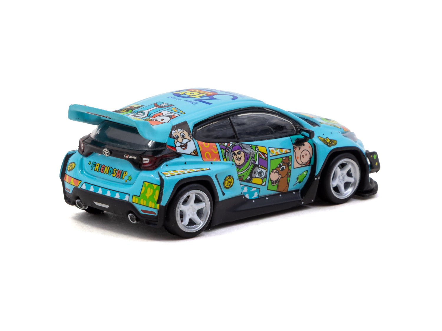 1/64 Pandem Toyota GR Yaris Toy Story - 30th Anniversary with Tarmac Cards - Tarmac Works HOBBY64