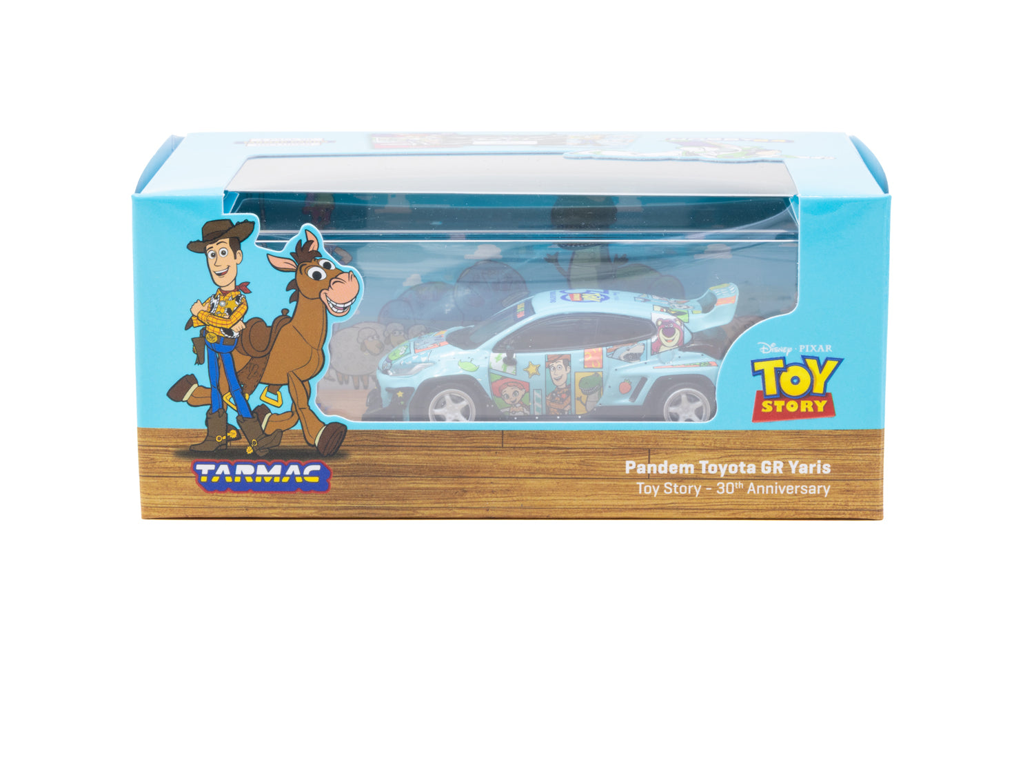 1/64 Pandem Toyota GR Yaris Toy Story - 30th Anniversary with Tarmac Cards - Tarmac Works HOBBY64