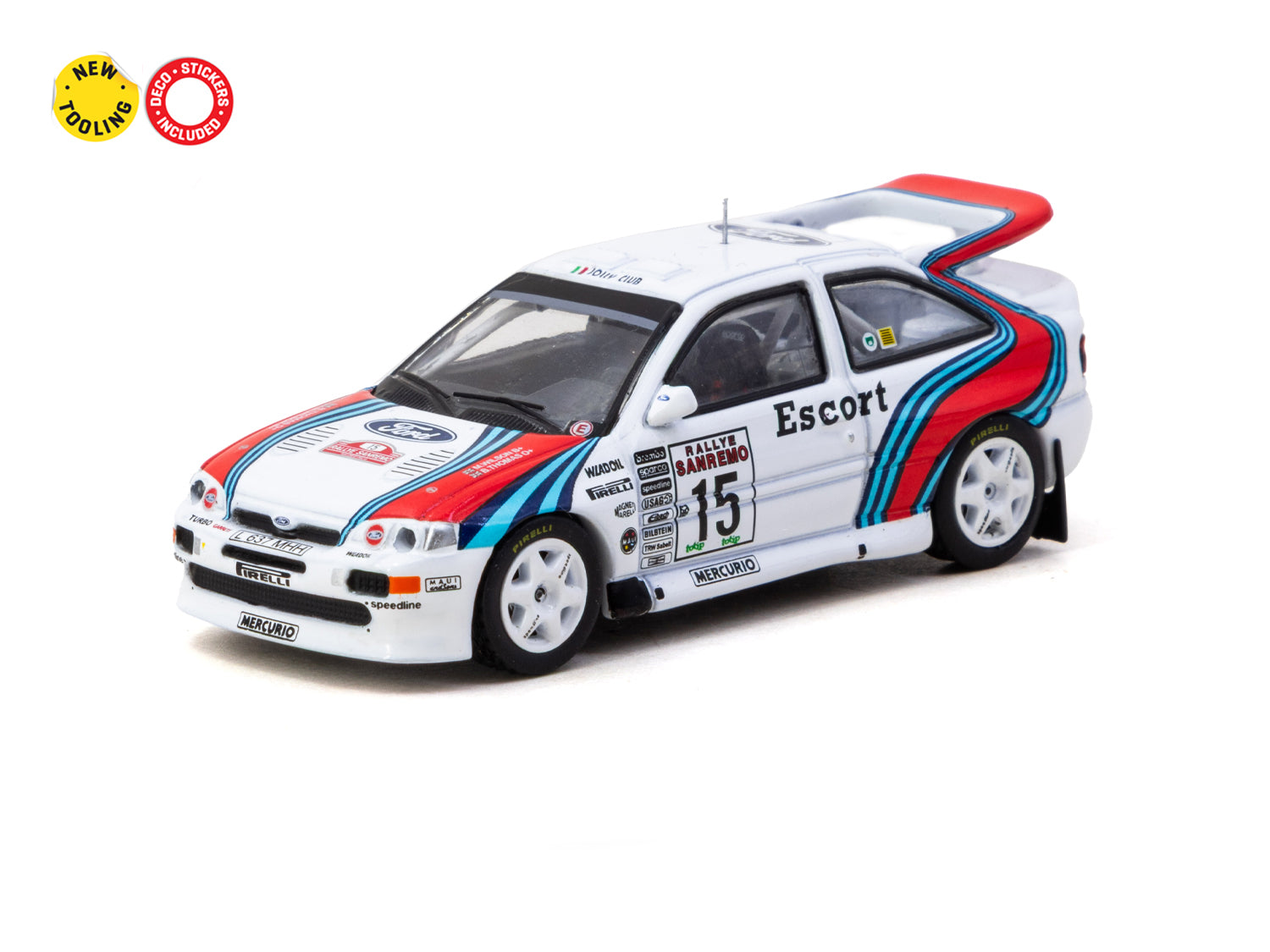 1/64 Ford Escort RS Cosworth WRC Rallye Sanremo 1994 #15 - Tarmac Works HOBBY64