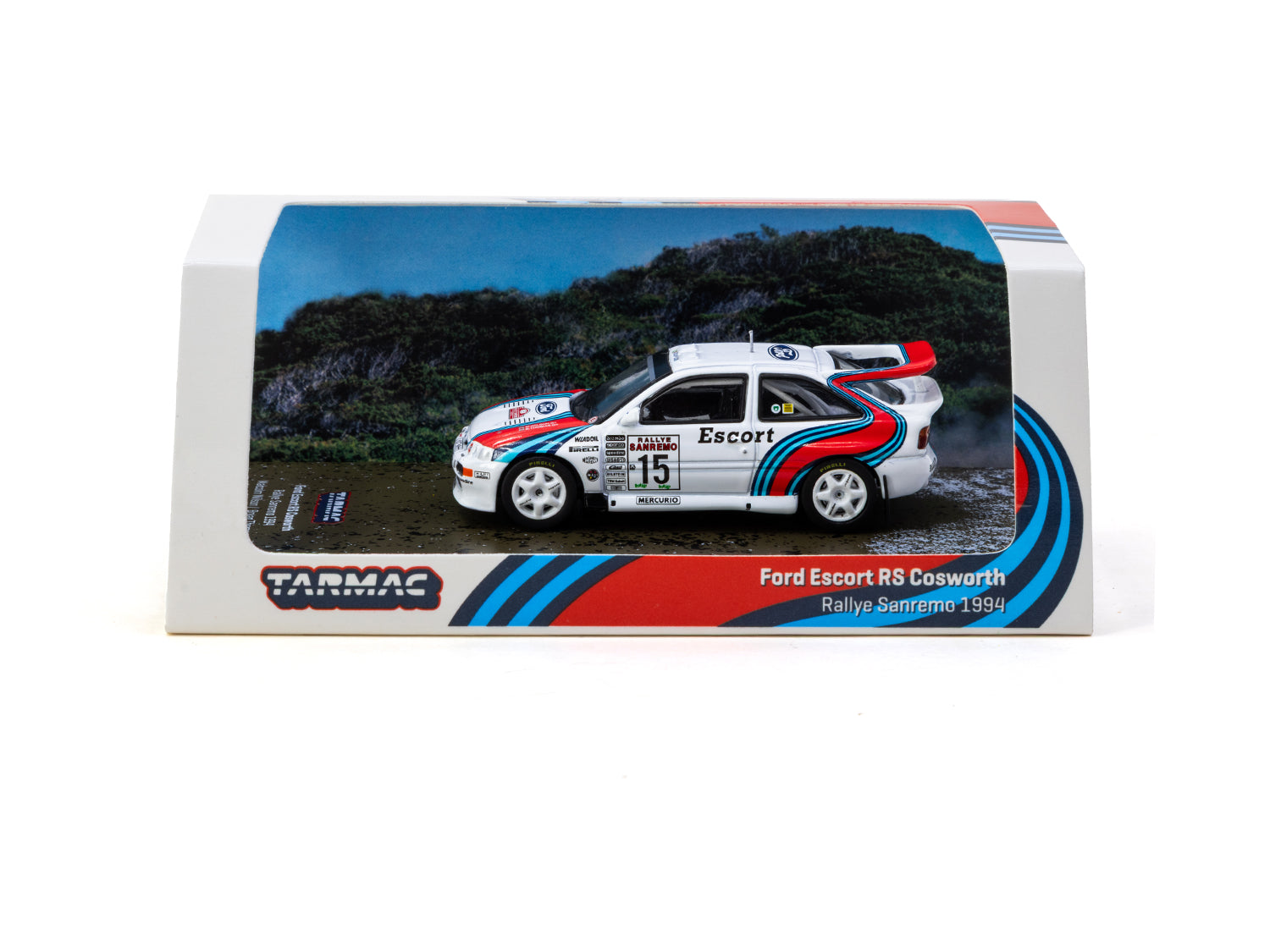1/64 Ford Escort RS Cosworth WRC Rallye Sanremo 1994 #15 - Tarmac Works HOBBY64