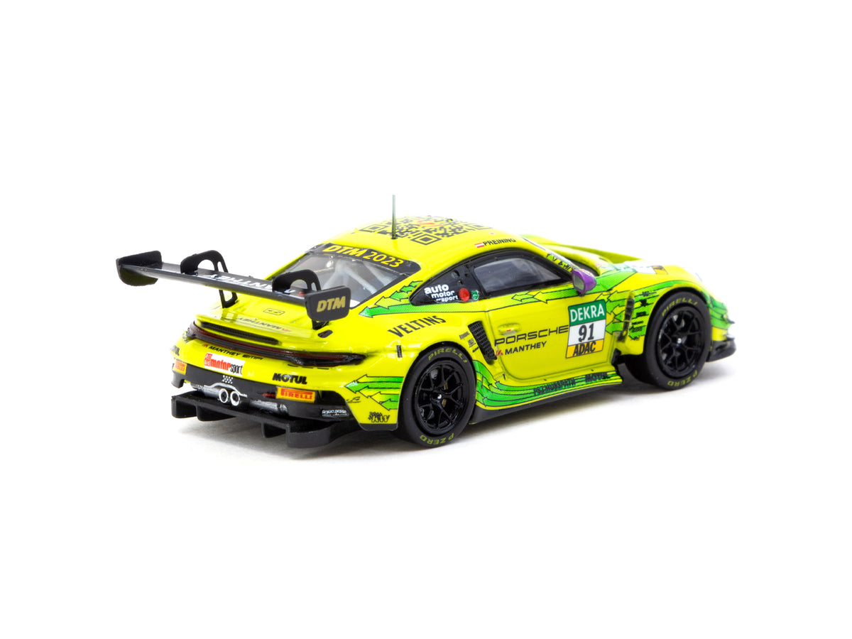 1/64 Porsche 911 GT3 R DTM Champion 2023 #91 - Tarmac Works X iXO Models HOBBY64
