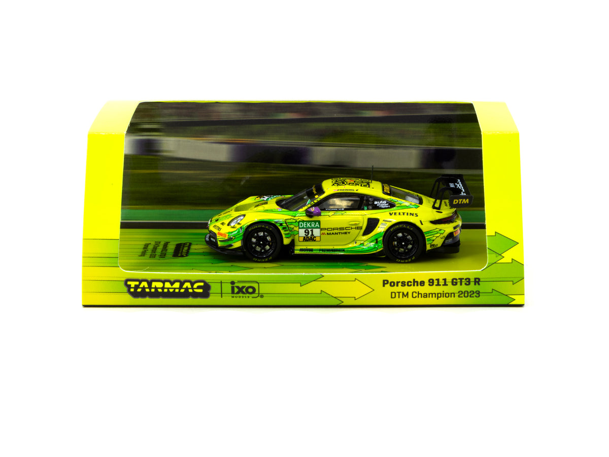 1/64 Porsche 911 GT3 R DTM Champion 2023 #91 - Tarmac Works X iXO Models HOBBY64