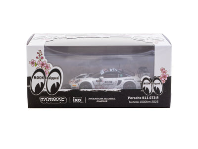 1/64 Porsche 911 GT3 R Suzuka 1000km - Intercontinental GT Challenge 2025 - Phantom Global Racing #13 with Tarmac Cards - Tarmac Works x iXO Models HOBBY64