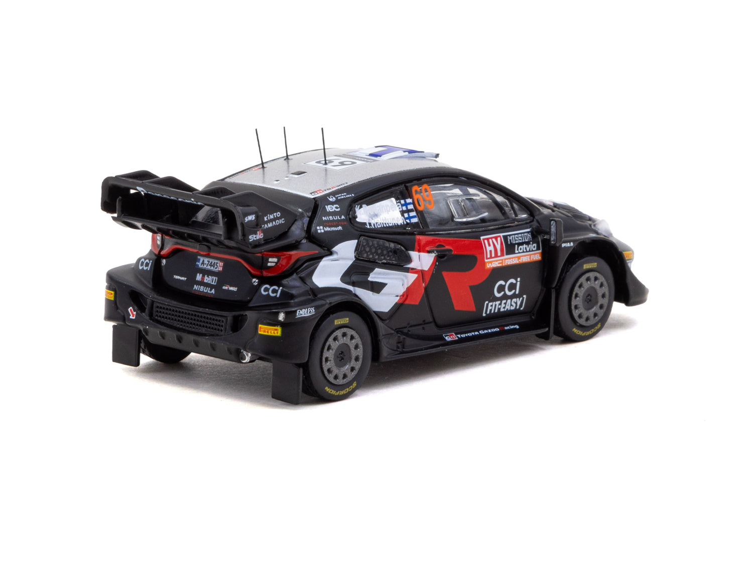 1/64 Toyota GR YARIS Rally1 HYBRID Rally Latvia 2024 Winner #69