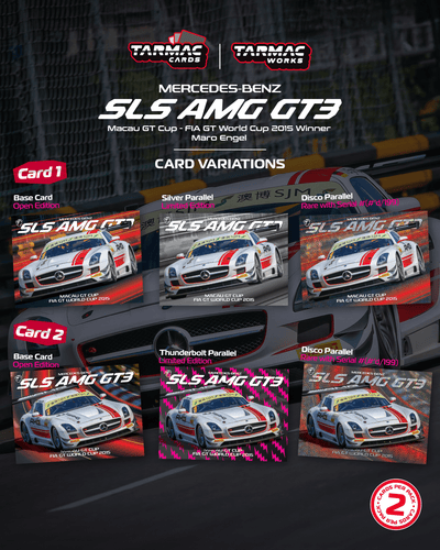 1/64 Mercedes-Benz SLS AMG GT3 Macau GT Cup - FIA GT World Cup 2015 #1 Winner - Maro Engel - Tarmac Works HOBBY64