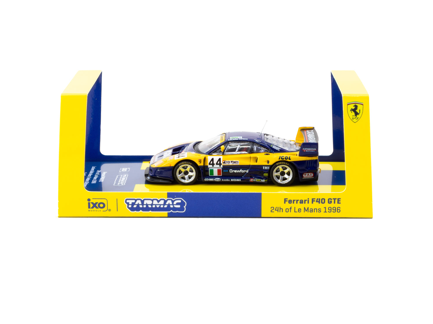 1/64 Ferrari F40 GTE 24h of Le Mans 1996 - Tarmac Works X iXO Models HOBBY64