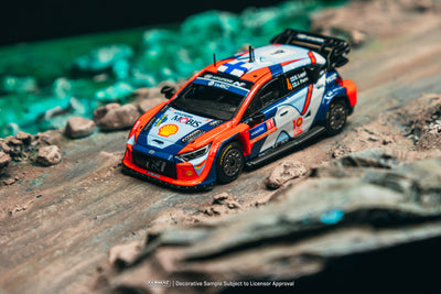 1/64 Hyundai i20 N Rally1 Hybrid Rally Sweden 2024 Winner #4 - Tarmac Works X iXO Models HOBBY64