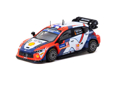1/64 Hyundai i20 N Rally1 Hybrid Rally Sweden 2024 Winner #4 - Tarmac Works X iXO Models HOBBY64