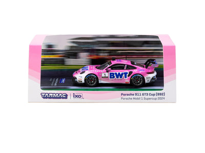 1/64 Porsche 911 GT3 Cup (992) Porsche Mobil 1 Supercup 2024 #01 - Tarmac Works X iXO Models HOBBY64