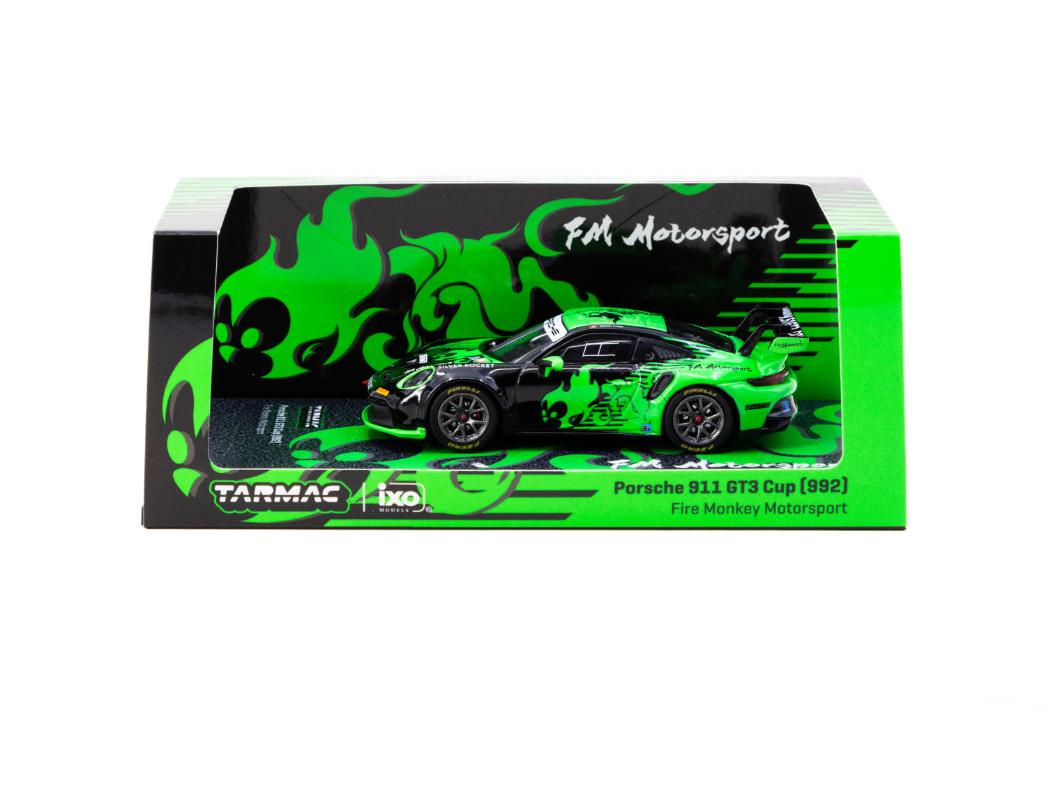 1/64 Porsche 911 GT3 Cup (992) Fire Monkey Motorsport - Tarmac Works X iXO Models HOBBY64