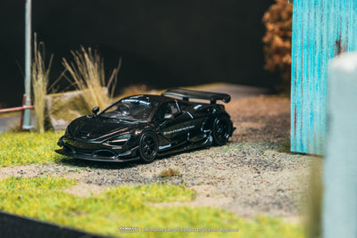 1/64 LB-WORKS 720S Black - Tarmac Works HOBBY64