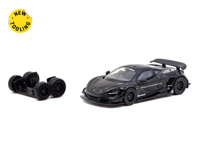 1/64 LB-WORKS 720S Black - Tarmac Works HOBBY64