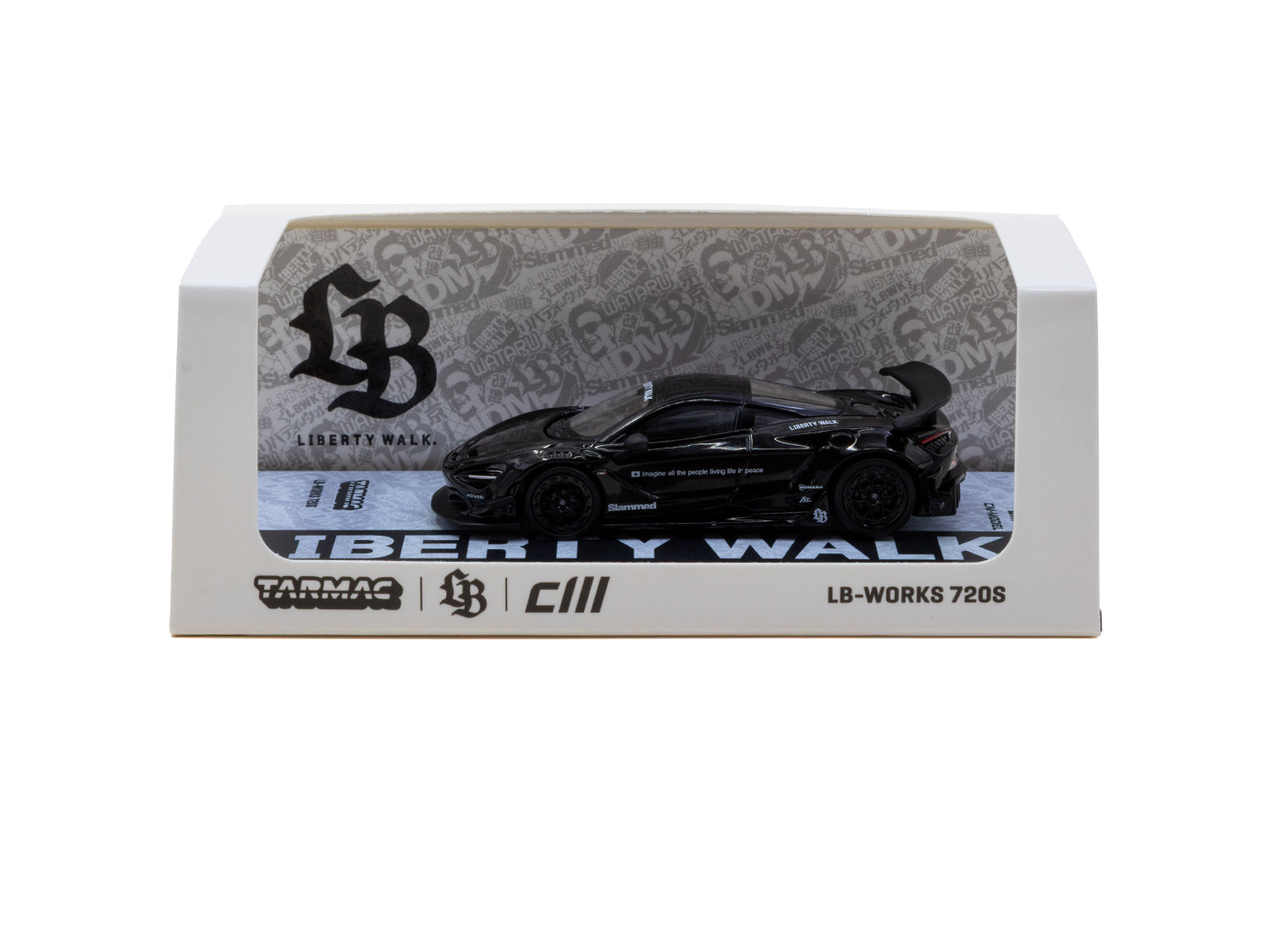 1/64 LB-WORKS 720S Black - Tarmac Works HOBBY64