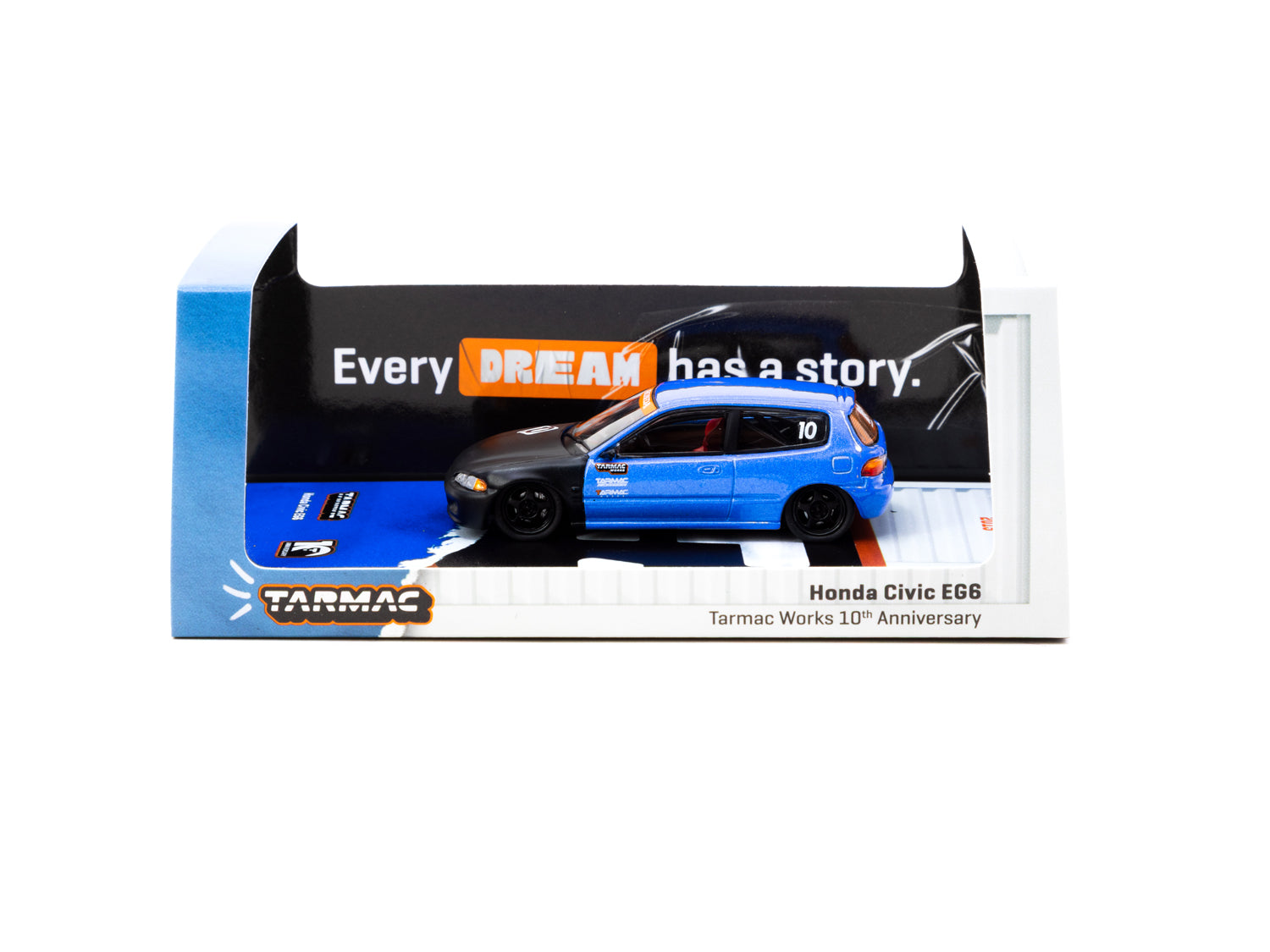 1/64 Honda Civic EG6 Tarmac Works 10th Anniversary - Tarmac Works HOBB