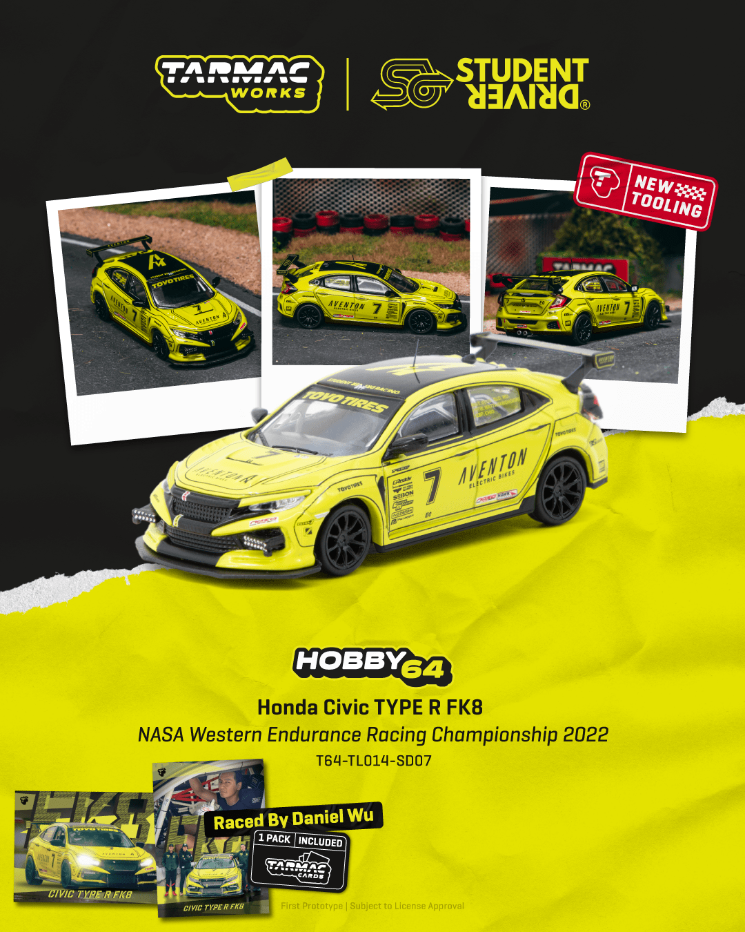 1/64 Honda Civic TYPE R FK8 NASA Western Endurance Racing
