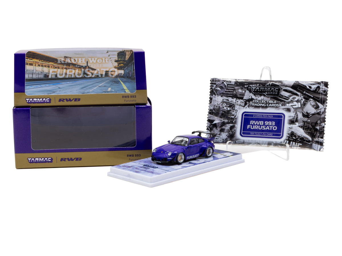 1/64 RWB 993 Furusato with Tarmac Cards - Tarmac Works HOBBY64