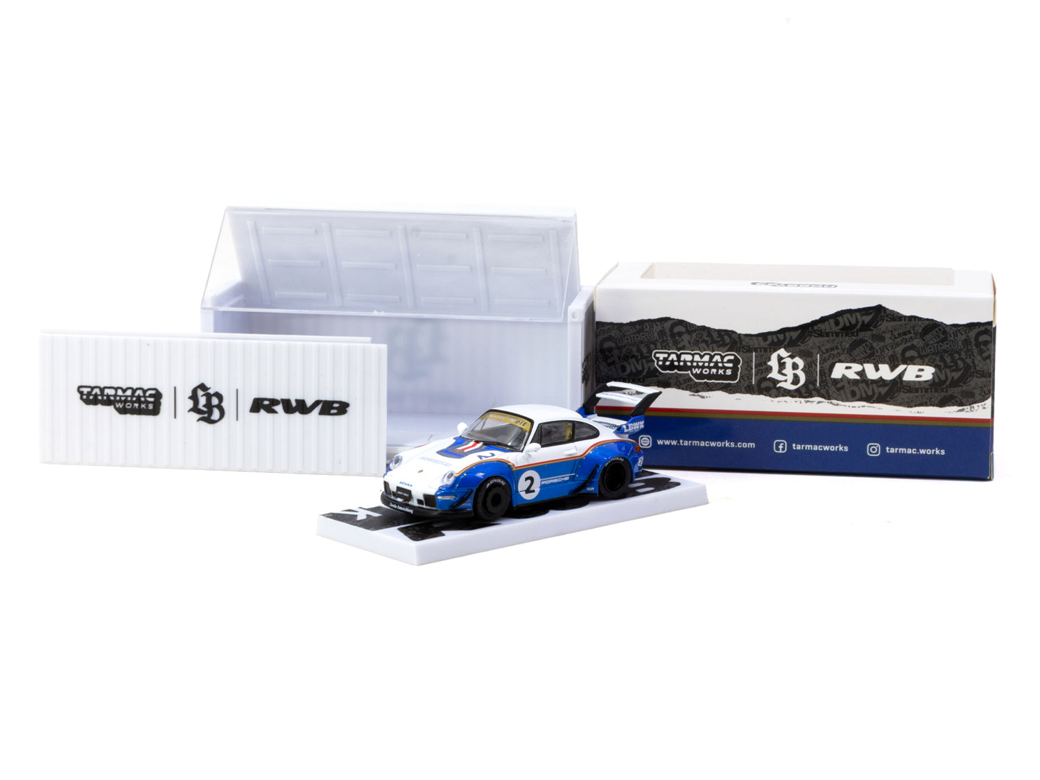 1/64 RWB 993 Liberty Walk with Container Packaging - Tarmac Works HOBB