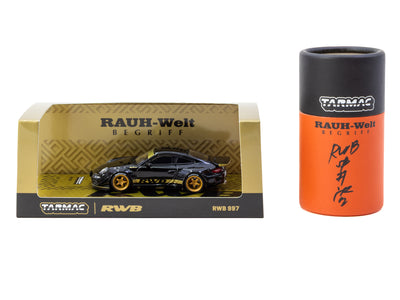 OSK Tools x RWB x Tarmac Works 1/64 RWB 997 Black Bundle Set - Tarmac Works HOBBY64
