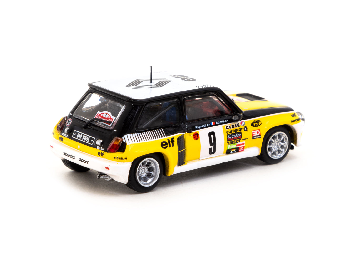 1/64 Renault 5 Turbo Monte Carlo Rally 1981 #9 Winner - Tarmac Works H