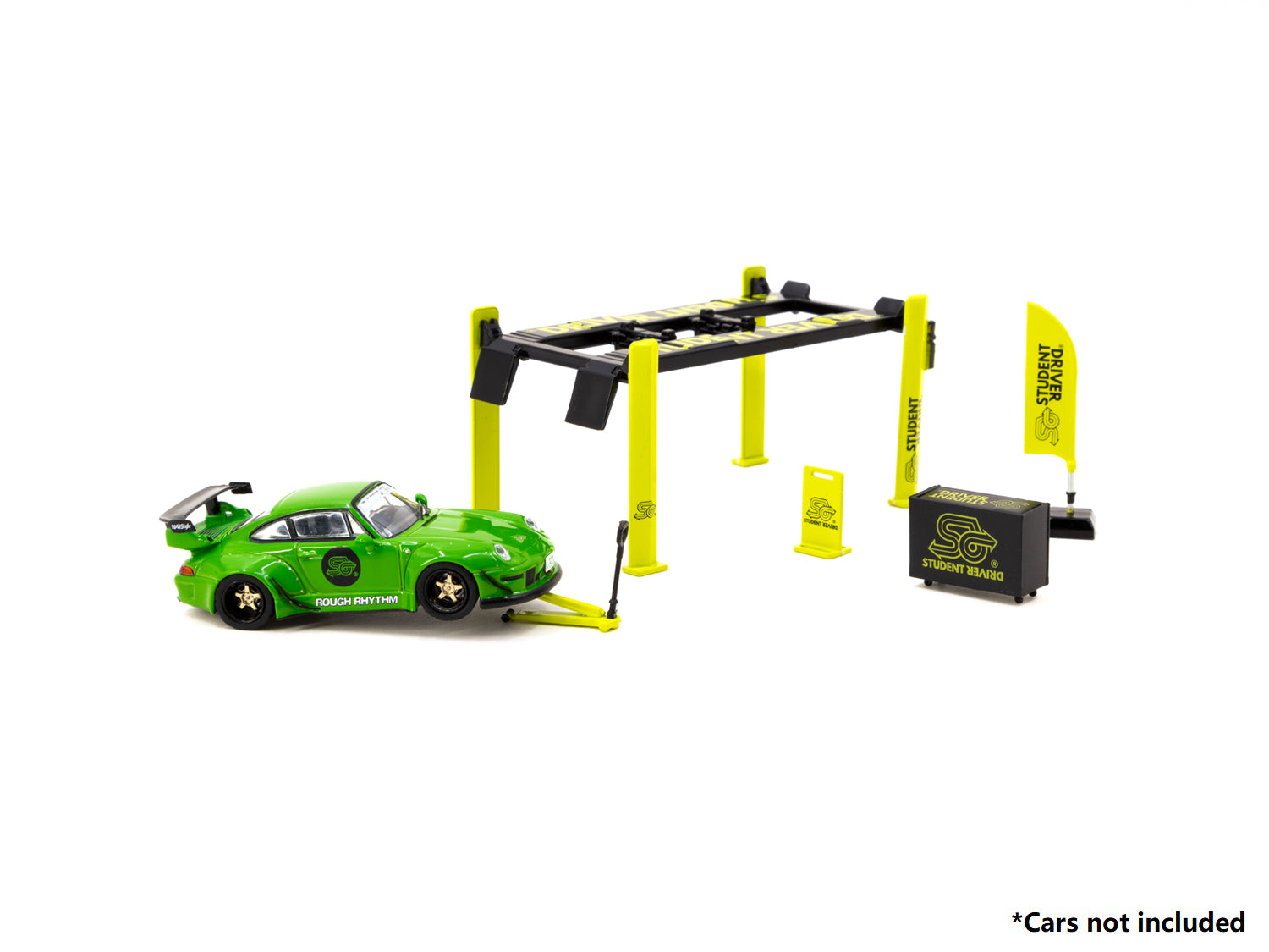 1/64 Garage Tools set Student Driver - Tarmac Works Accessories PARTS64