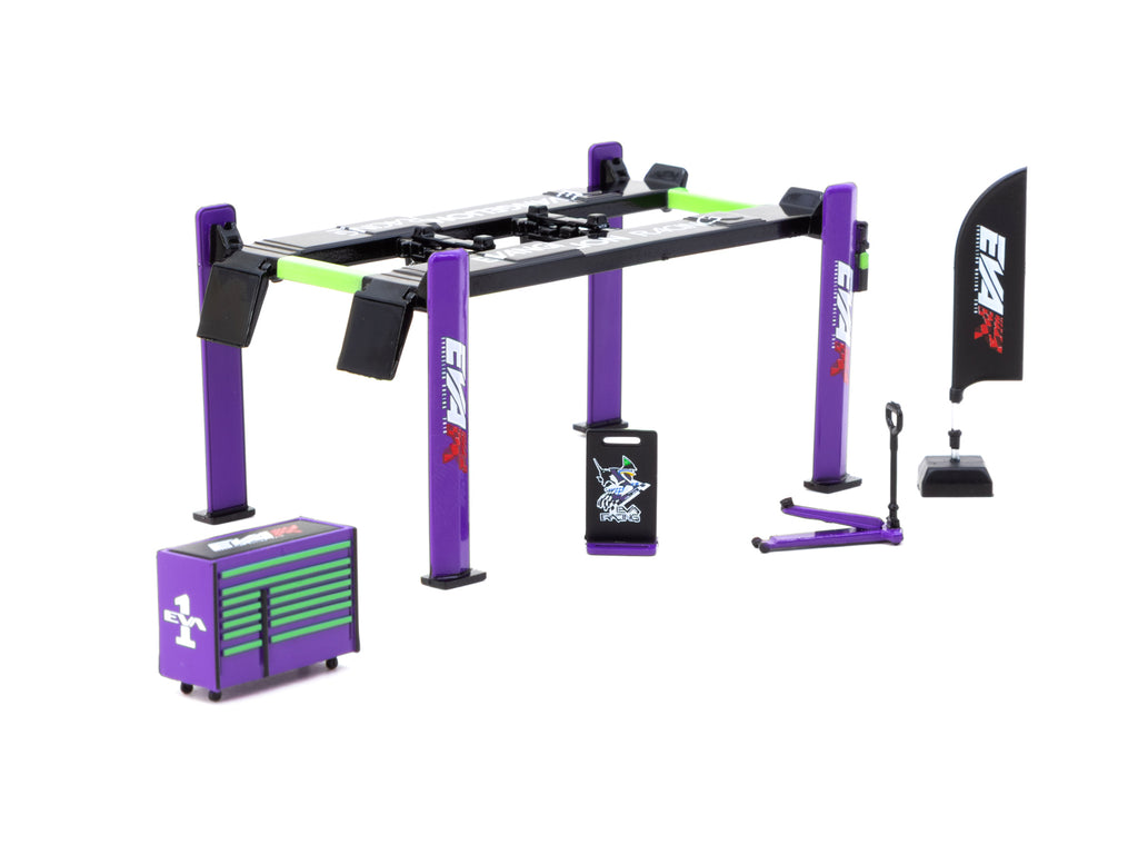 Tarmac Works 1/64 EVA Racing Garage Tools Set - PARTS64