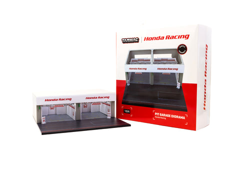 Tarmac Works 1/64 Pit Garage Diorama - Honda Racing - PARTS64