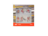 American Diorama x Tarmac Works 1/64 Figures Set - Pit Crew Red - COLLAB64