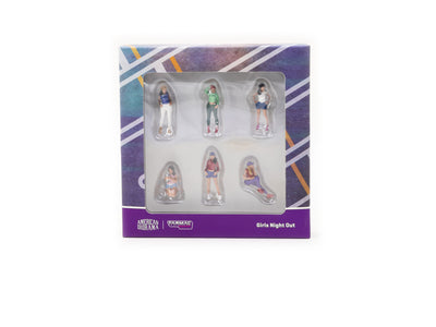 1/64 Figures Set - Girls Night Out - American Diorama x Tarmac Works COLLAB64