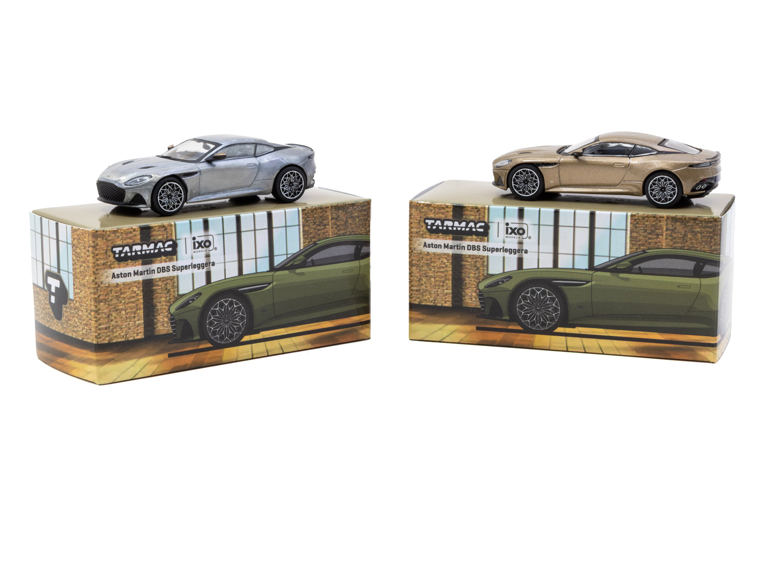 1/64 Aston Martin DBS Superleggera Brown Metallic - Tarmac Works x iXO